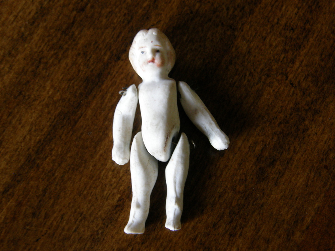 Toy doll once owned by Myrtle Elaine Haley.